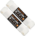 Line Nylon Cord - 100 Ft White Reflective Guyline - Camping Rope by XposeSafety