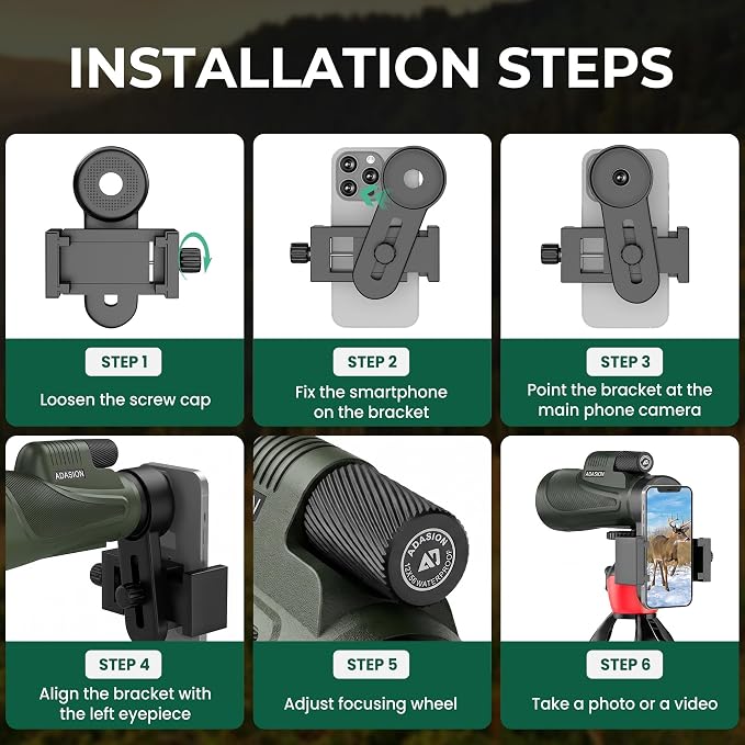 12x56 HD Monocular Telescope High Powered - Image 7