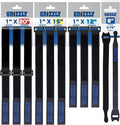 Officewerks Reusable Fastening Cable Straps and Ties, Variety Sizes Assorted 12 by Office+Werks