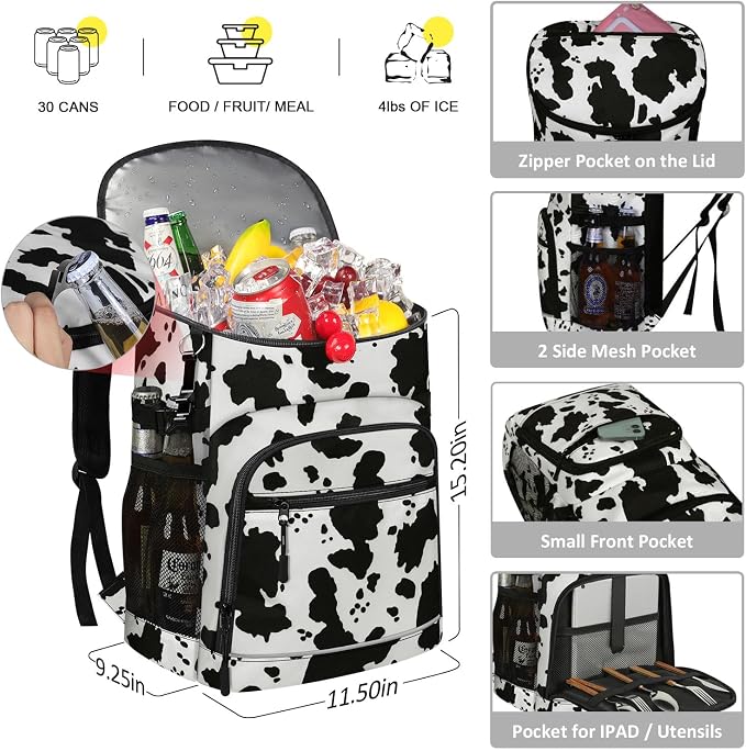 Cooler Backpack Insulated Leakproof Waterproof Backpack Cooler Bag 30/45 Cans - Image 2