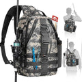 Piscifun Fishing Backpack with Rod Holder, Lightweight Sling Bag Storge Gear by Piscifun