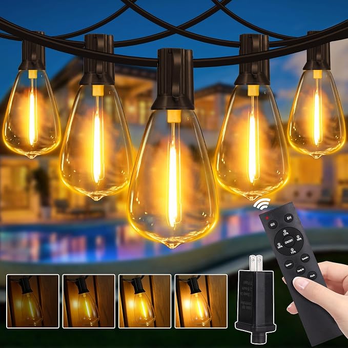 Guhope Outdoor String Lights Dimmable by GuhopeLighting