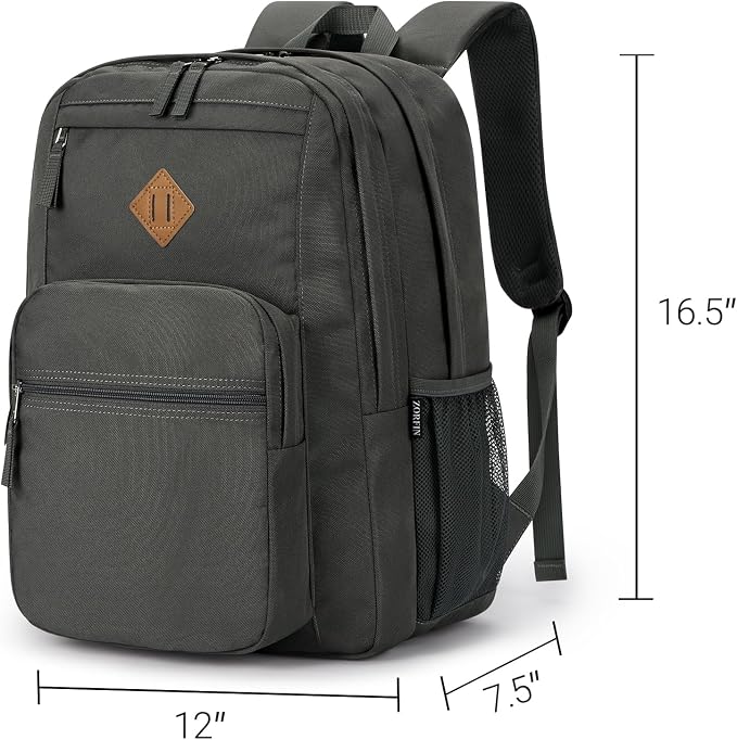 ZORFIN 26L Backpack for College, and Travel: Water Resistant Bookbag - Image 3