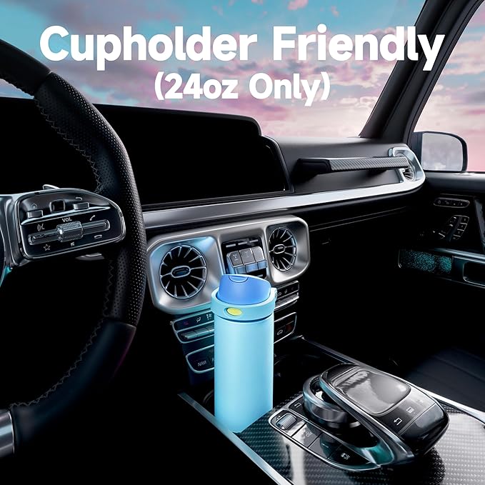 24 oz Insulated Water Bottle for Men: Meoky Stainless Steel Water Bottle - Image 7