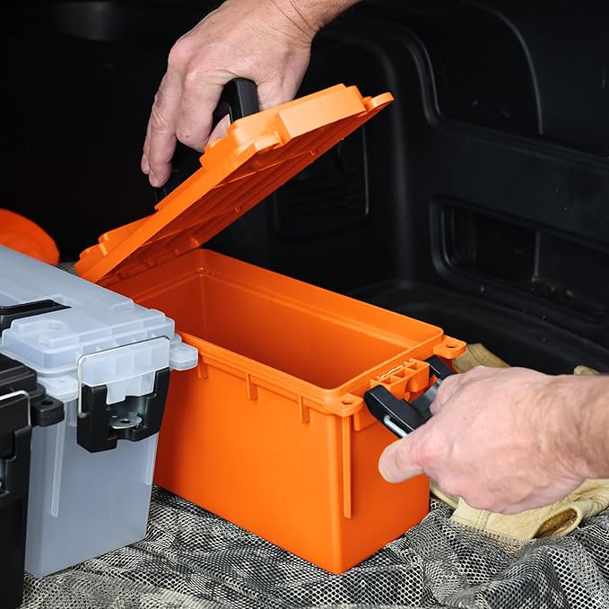 Sheffield 12630 Ammo Storage Box, Stackable .30 Cal Field Boxes, Water and Dust - Image 8