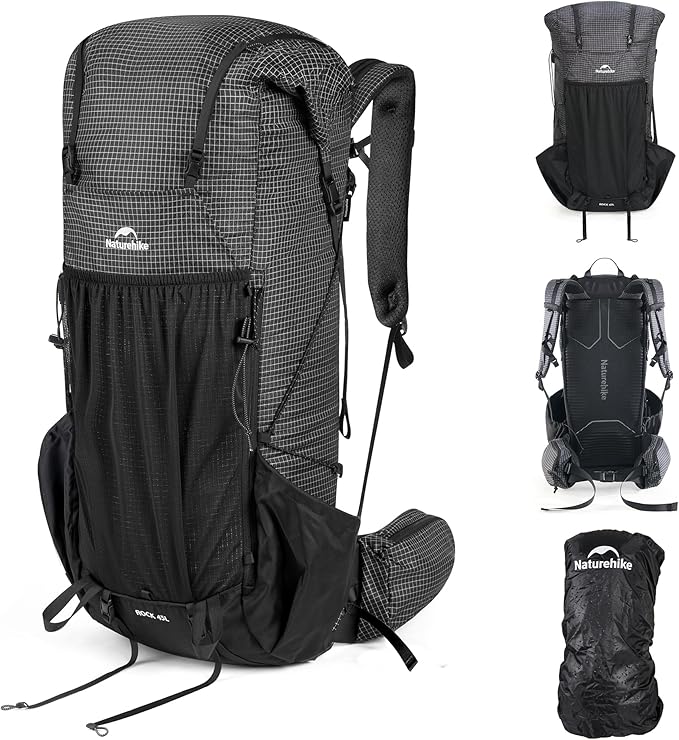 Naturehike 45L Rock 2.0 Upgraded Internal Frame Hiking Backpack by Naturehike