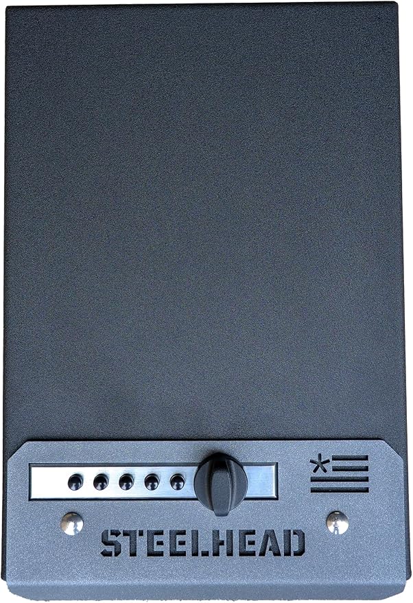Fast Access Pistol Box, Handgun Safe, Combination Lock Box, Made in USA by Steelhead+Outdoors