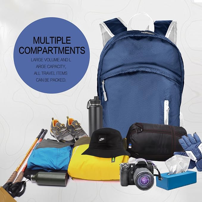 Waterproof Foldable Backpack Dry Storage Lightweight Daypack 35L Outdoor - Image 7