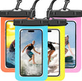 4 Pack Waterproof Phone Pouch IPX8 Universal Waterproof Case Dry Bag Phone by 70+Years+Loved