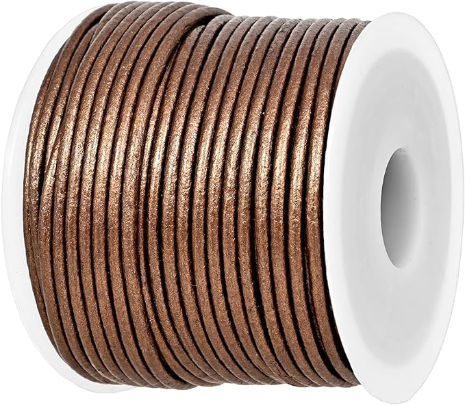 GENIQUE Real/Genuine Round Leather String Cord by GENIQUE