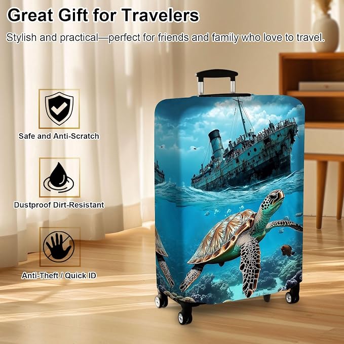 Luggage Cover Protector for 19-20 Inch Suitcases, TSA Approved Elastic Travel - Image 7