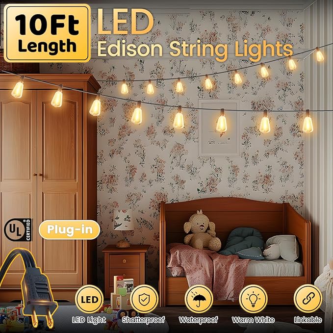 10FT Outdoor String Lights - Image 2