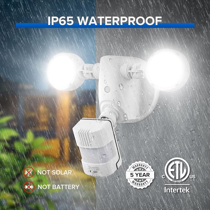 SANSI Motion Sensor Outdoor Lights, 15W 2000LM LED Flood Lights Outdoor - Image 5