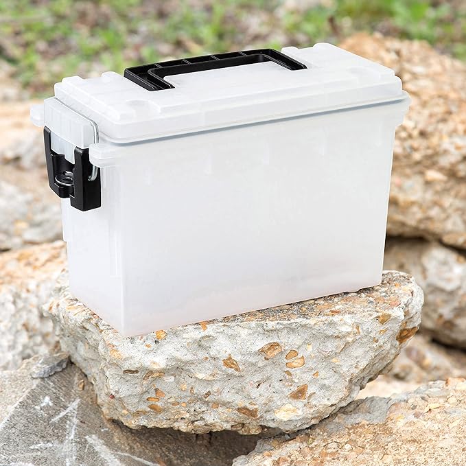 Sheffield 12635 Ammo Storage Box, Stackable .30 Cal Field Boxes, Water and Dust - Image 8