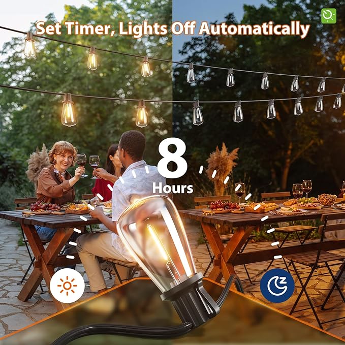KYY 54 FT Solar String Lights Outdoor - Image 7