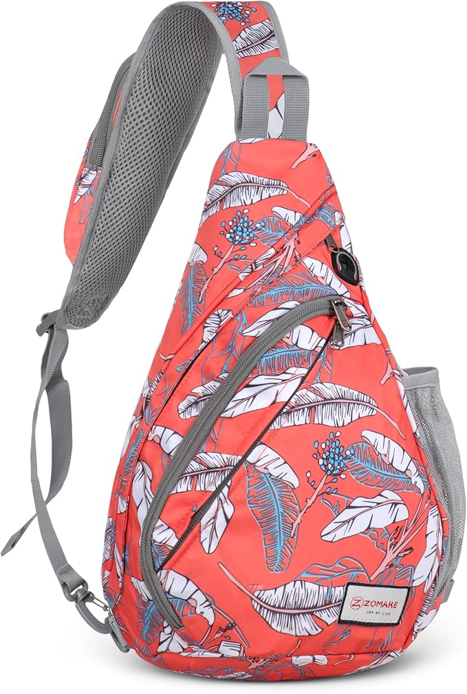 ZOMAKE Sling Bag, Small Crossbody Sling Backpack, Water Resistant Shoulder by ZOMAKE