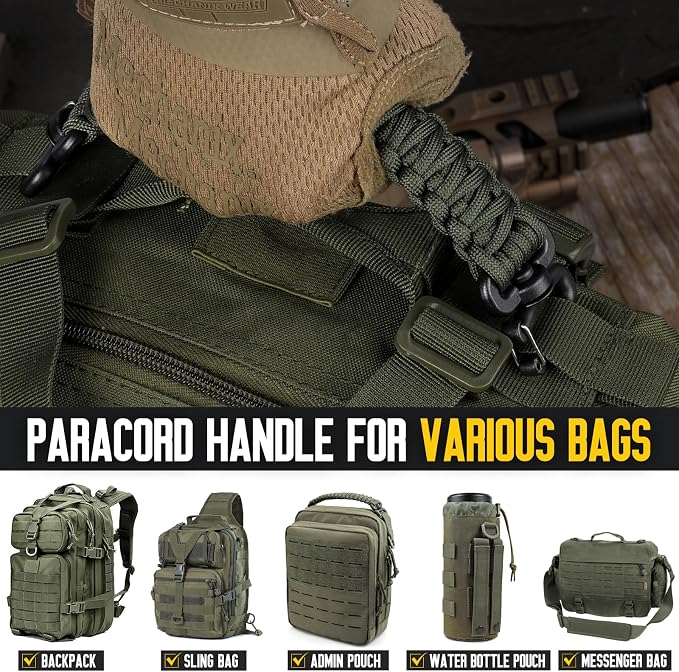 Tactical Paracord Handle，9-core Weaving Paracord Strap - Image 7