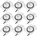 BBTO 9 Pieces Orienteering Compass Hiking Backpacking Camping Compass Map by BBTO