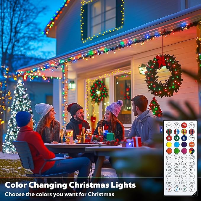 JMEXSUSS APP Controlled Color Changing Christmas Lights, 66ft 200 LED RGB - Image 6