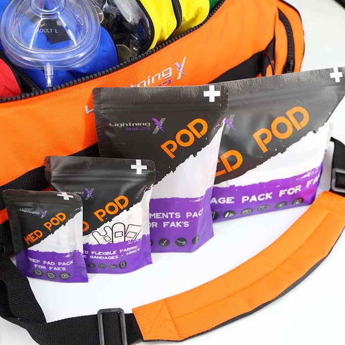 Lightning X Fully Stocked X-Tuff Modular Oxygen Trauma Bag w/Removable - Image 8