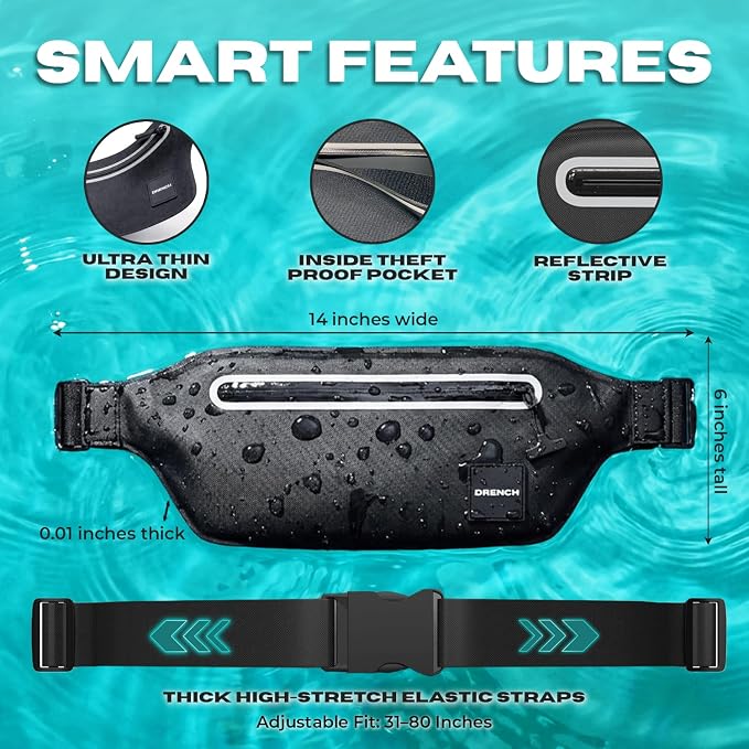 Drench 100% Underwater Waterproof Fanny Pack. Waist Pack. Submersible - Image 5