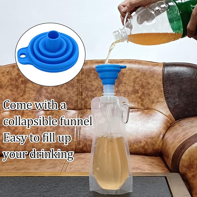 10pcs Collapsible Reusable Water Bottle - Image 3