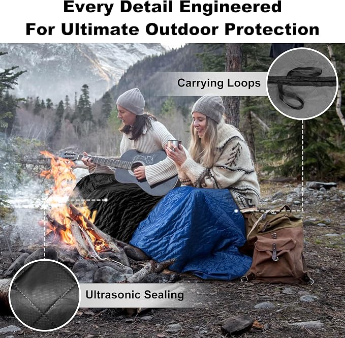 Waterproof Outdoor Blanket 92”X 60” Packable, Stadium Blankets - Image 5