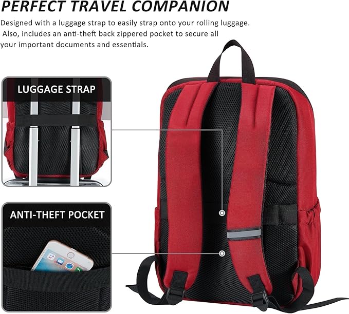 MAXTOP Deep Storage Laptop Backpack Business Anti-theft Backpacks College - Image 3