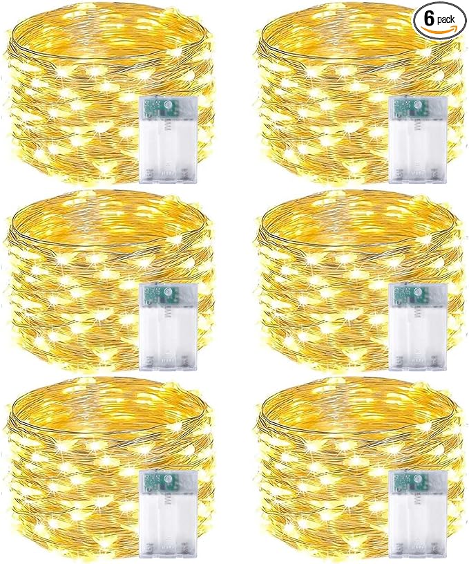 6-Pack Fairy Lights Battery Operated by EXF