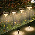 Linkind Solar Pathway Lights 4 Pack, Solar Lights Outdoor, Warm White Path by Linkind