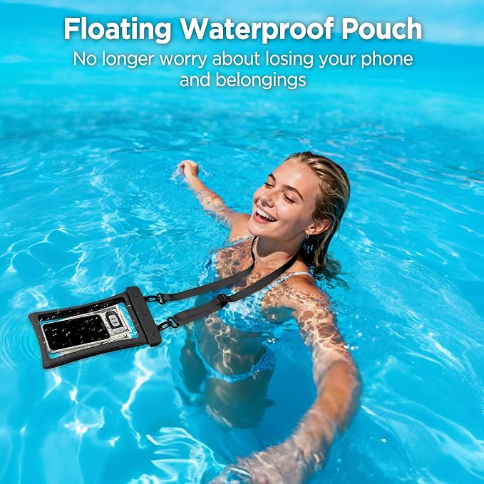 CACOE [Floatable Floating Universal IPX8 Waterproof Phone case 2 Pack-Up to - Image 2