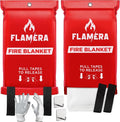 Emergency Fire Blanket for Home and Kitchen Fireproof and Fire Suppression by FLAMERA