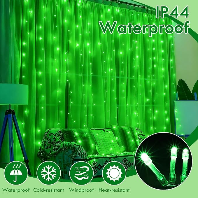 88FT 240LED Extra-Long Connectable String Lights Indoor Outdoor Clear Wire - Image 6