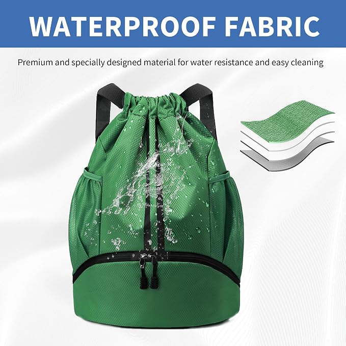 JELUTAR Drawstring Backpack Gym Bag - Image 3