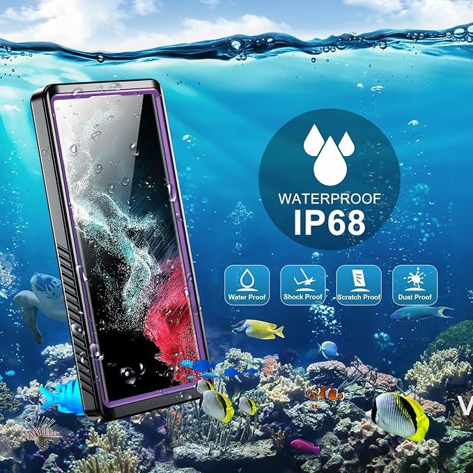 SPIDERCASE Designed for Samsung Galaxy S22 Ultra Case, Waterproof Built-in - Image 7