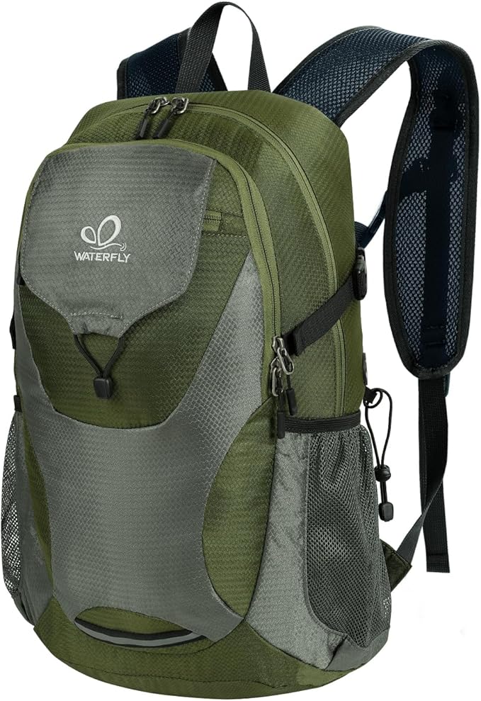 WATERFLY Lightweight Packable Hiking Backpack: 30L Foldable Travel Daypack by Waterfly