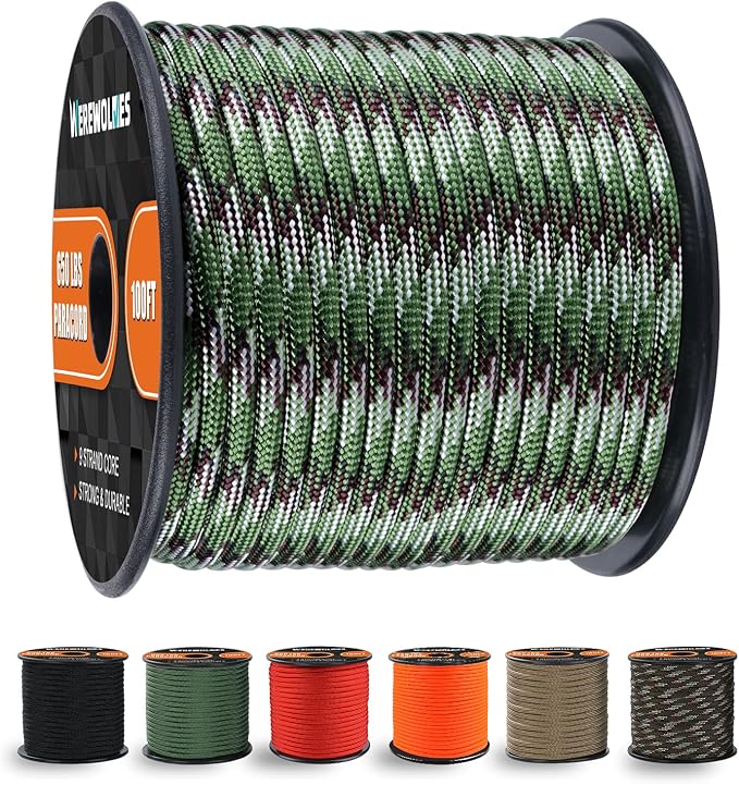 WEREWOLVES 650lb Paracord/Parachute Cord by WEREWOLVES