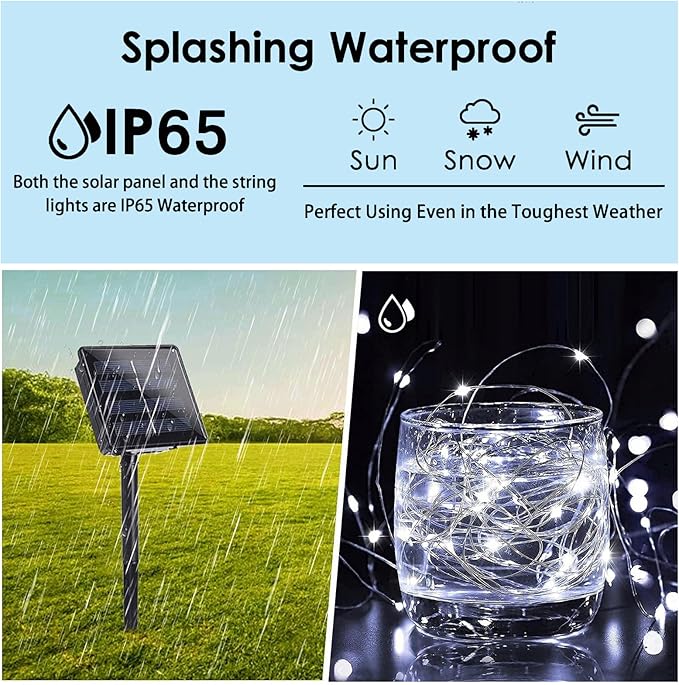 Solar String Lights Outdoor, Fairy Light - Image 3
