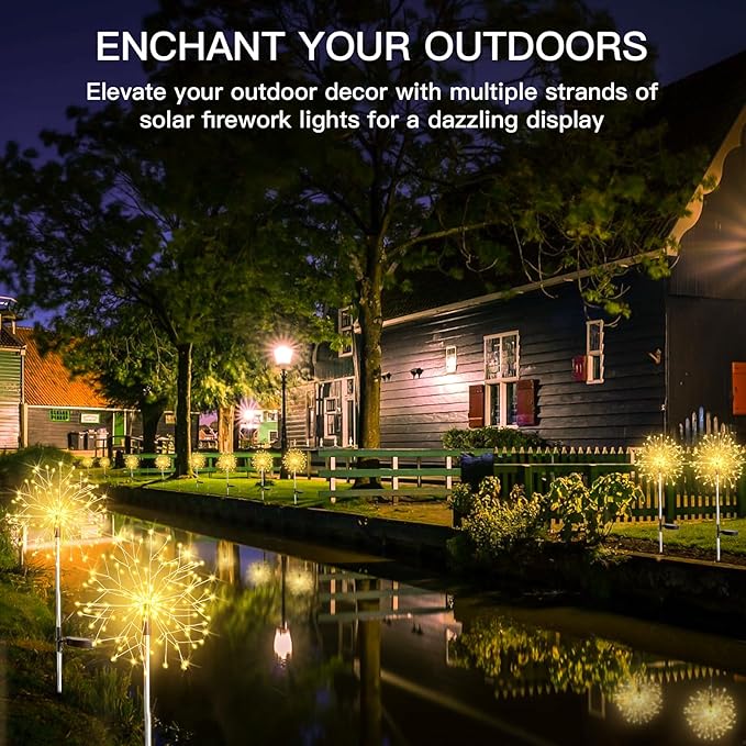 suddus Solar Garden Lights Outdoor Waterproof Decorative, Solar Fairy Lights - Image 9