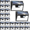 Peasur Solar Powered Lights Outdoor, 140 LED 24Pack Motion Sensor Light Outside by Peasur