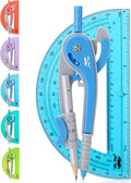 Mr. Pen- Geometry Compass and Protractor Set, 6 Inch Compass, 6 Inch Protractor by MrPen