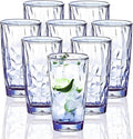 15Oz Shatterproof Tritan Drinking Glasses Unbreakable Acrylic Glasses Drinkware by VEILEDGEM