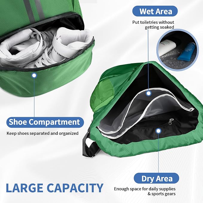 JELUTAR Drawstring Backpack Gym Bag - Image 6