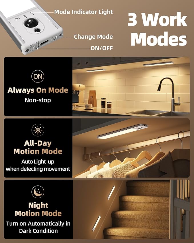 EZVALO 5-Pack Under Cabinet Lighting - Image 8