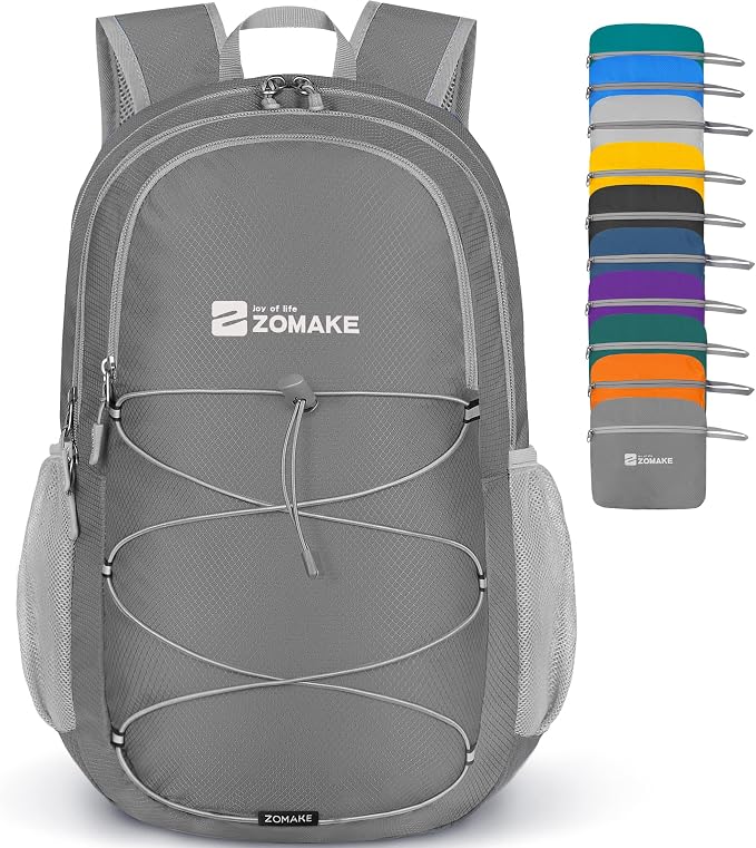 ZOMAKE Lightweight Packable Backpack 28L, Foldable Backpacks Water Resistant by ZOMAKE