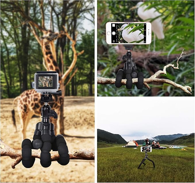 Phone Mini Tripod, Ruittos Premium Flexible Mobile Phone Tripod Stand Compatible - Image 2