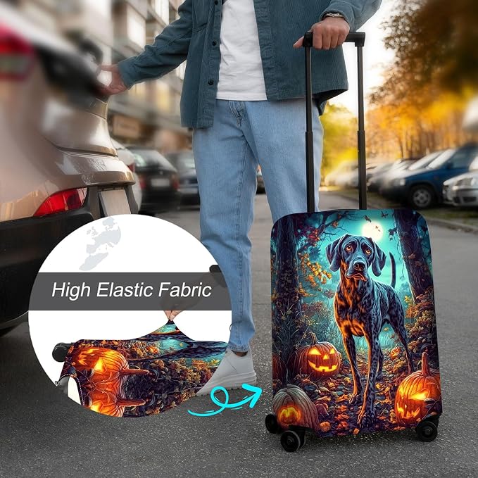 Luggage Cover Protector for 22-24 Inch Suitcases, TSA Approved Elastic Travel - Image 4