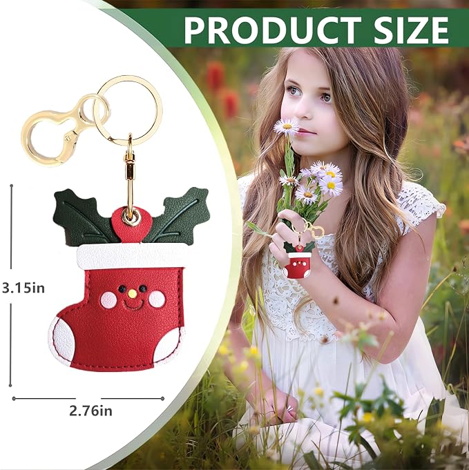 Leather Keychain Holder Case Compatible - Image 2
