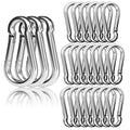 EPHECH 30PCS 4" Heavy Duty Spring Snap Hook, M10 3/8" Galvanized Steel by EPHECH