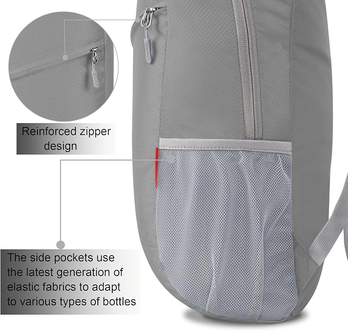 ZOMAKE Lightweight Packable Backpack, Foldable Backpacks Small Daypack - Image 4